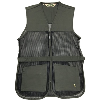 FULL MESH DUAL PAD SHOOTING VEST SAGE GREEN S