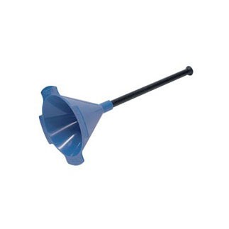POWDER FUNNEL WITH LONG DROP TUBE