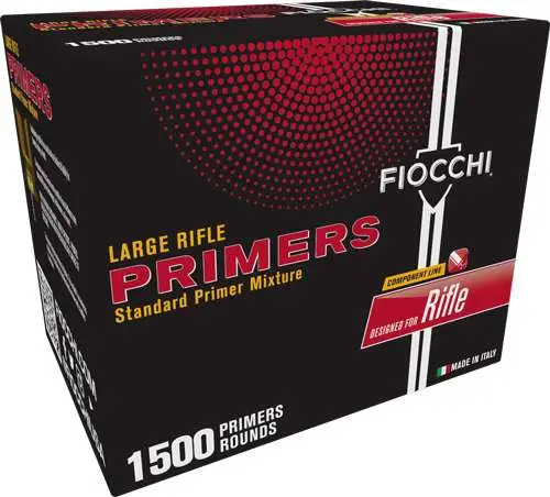 FIOCCHI PRIMERS LARGE RIFLE 1500CT BOX 12000CT CS (BRICK)