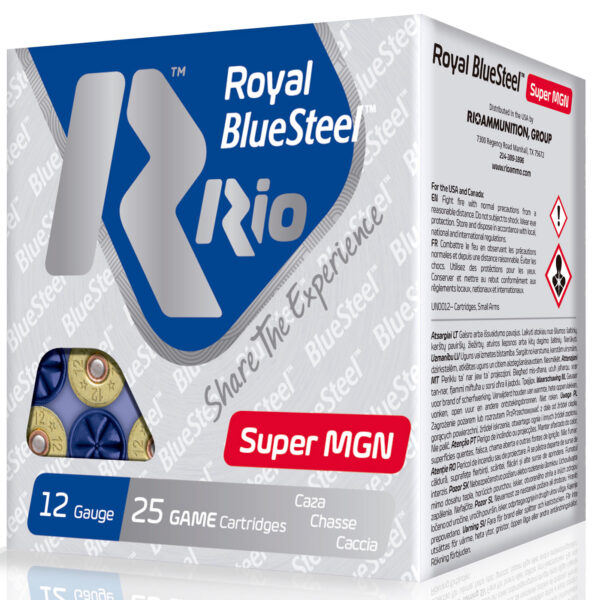Rio Ammunition RBSSM40BB BlueSteel Royal 12Gauge 3.50″ 1 3/8oz BB Shot 25 Per Box/10 Case
