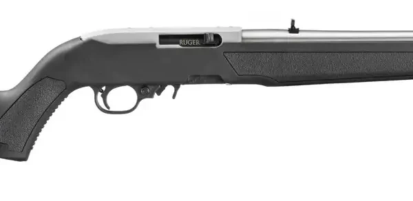 RUGER 10/22 22LR RIFLE 16.4″ THREADED, BLACK POLYMER/STAINLESS, MLOK SLOTS 1-10RD MAG