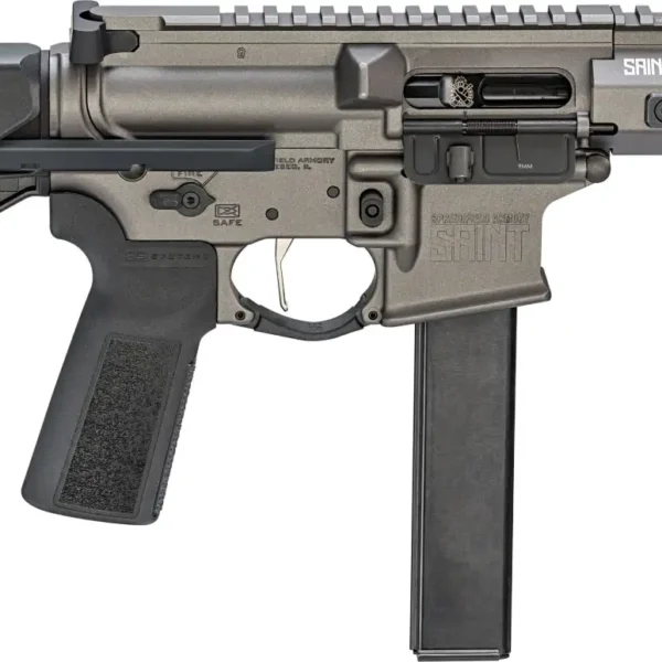 SPRINGFIELD ARMORY SAINT VICTOR PDW 9MM PISTOL 5.5″ TUNGSTEN GRY, 1-32RD MAG