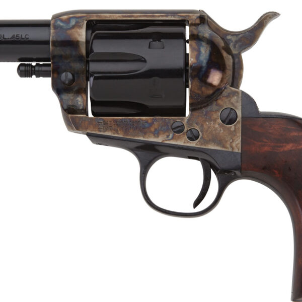Pietta HF45CHS312NM 1873 Great Western II Sheriff 45 Colt (Long Colt) 6rd 3.50″ Blued Steel Barrel & Cylinder, Color Case Hardened Steel Frame, Walnut Grip, Exposed Hammer
