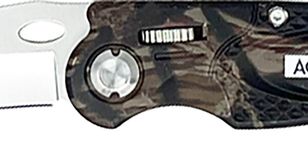 AccuSharp 704C Sport  3″ Folding Plain Stainless Steel Blade/Camo Anodized Aluminum Handle Includes Belt Clip