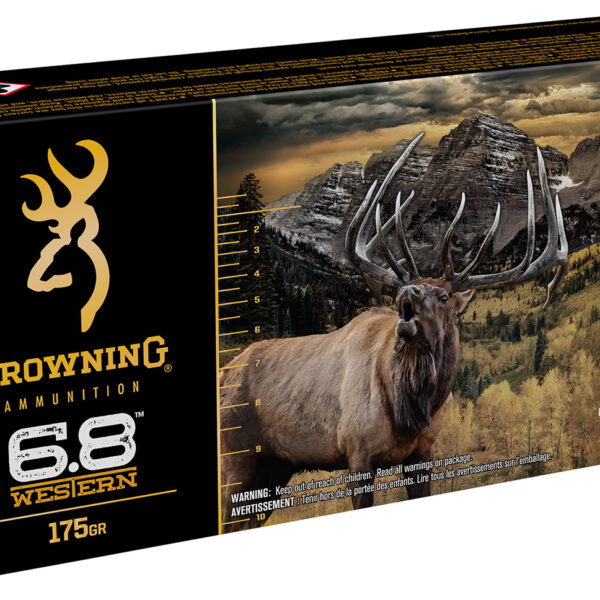 Browning Ammo B192500682 Long Range Pro Hunter 6.8Western 175gr Sierra Tipped GameKing 20 Per Box/10 Case
