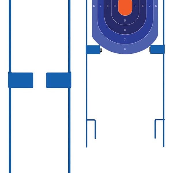 Birchwood Casey 49013 Adjustable Target Stakes  36″ Stand Blue Steel Target 36″ 2