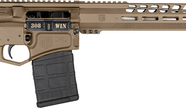 Diamondback DB1032C061 DB10 308 Win 18″ 20+1 Flat Dark Earth Adjustable Magpul CTR Stock Black Magpul MOE K2 Grip with Black Gold Lower 15″ M-Lok