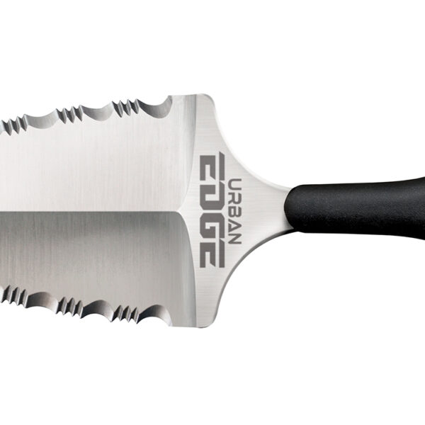 Cold Steel CS43XLSS Urban Edge 2.50″ Fixed Serrated Stone Washed Japanese AUS-8A SS Blade/Black Textured Kray-Ex Handle