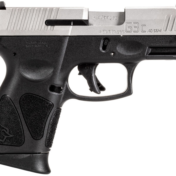 Taurus 1G3C4039 G3C Compact Frame 40 S&W 10+1 3.26″ Matte Stainless Steel Barrel, Serrated Stainless Steel Slide, Black Polymer Frame w/Picatinny Rail, Black Polymer Grip