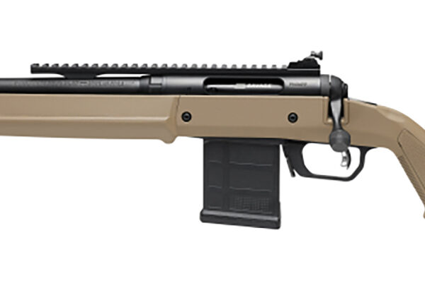 Savage Arms 58202 110 Scout Full Size 450 Bushmaster 5+1 16.50″ Matte Black Threaded Barrel, Picatinny Rail Carbon Steel Receiver, Flat Dark Earth Magpul Hunter Synthetic Stock, Left Hand