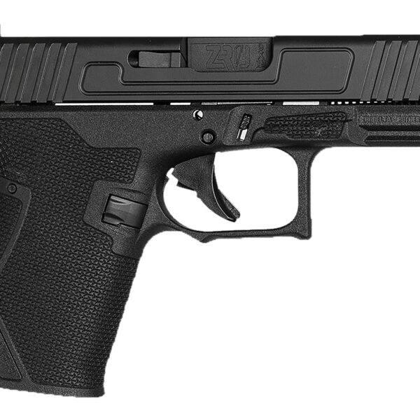 ZRO Delta 755000329990 FKS-9 Standard 9mm Luger 15+1 4″ Black Nitride Match Grade Barrel, Black Nitride Serrated Slide, Polymer Frame w/Accessory Rail, Black Polymer Grip