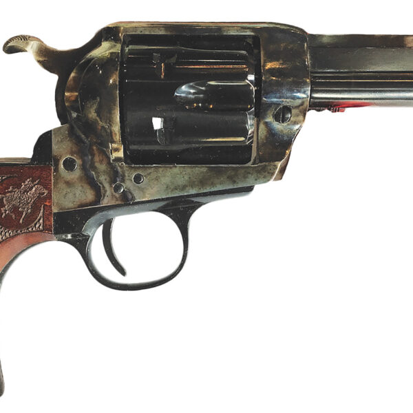 Cimarron PP346MALO2 El Malo 2 45 Long Colt 3.50″ 6 Shot Color Case Hardened Octagon Barrel, Color Case Hardened Frame, Smooth Walnut Grip