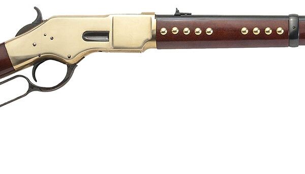 Cimarron CA228G19 1866 Pawnee Carbine 45 Colt 10+1 19″ Blued Steel Barrel, Brass Receiver, Fixed Wood Stock