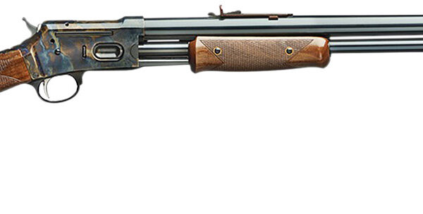 Davide Pedersoli 010V935045 Silver Spur 45 Colt (Long Colt) 3+1 24″ Blued Barrel, Color Case Hardened Receiver, Walnut Fixed Stock