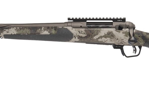 Savage Arms 32588 110 Core Hunter Pro 308 Win 3+1 20″ Spiral Fluted Barrel, Savage Woodland Camo AccuStock w/AccuFit V2 Synthetic Stock, Left Hand