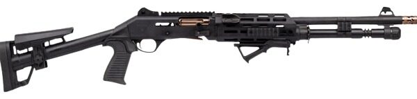Panzer Arms PAM4NCSBBTMFSS M4 Pro AI Semi-Auto 3″ 5+1 18.50″ Black Ported Barrel, Black Aluminum Receiver w/Picatinny Rail, Skeleton Stock