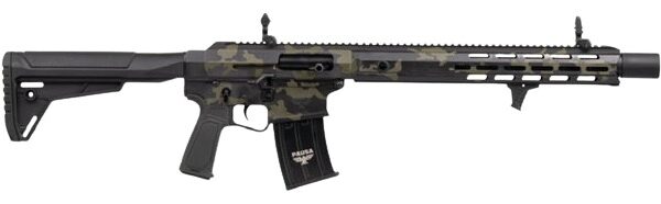 Panzer Arms PAAR12PROBMLF AR12 Pro-L Semi-Auto 3″ 5+1 18.50″ Black Barrel, Multicam Aluminum Receiver w/Picatinny Rail, M-LOK Handguards, Gray Synthetic Stock, Black Polymer Grip