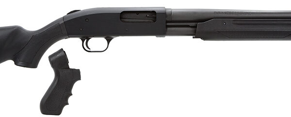 Mossberg 50521 500 Special Purpose 12 Gauge 5+1 3″ 18″ Barrel, Parkerized Finish, Aluminum Receiver, Synthetic Stock, Accu-Set Chokes, Includes Exclusive Pistol Grip Kit