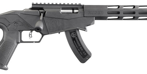 Ruger 8400 Precision Rimfire  Full Size 22 LR 15+1 18″ Black Threaded Barrel, Black Hard Coat Anodized Aluminum Receiver w/Picatinny Rail, 15″ M-LOK Handguards, Black Synthetic Adj Quick-Fit Precision