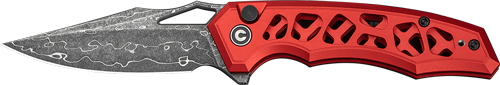 CIVIVI KNIFE ANAAKI 2.98″ – SKELETONIZED RED DAMASCUS