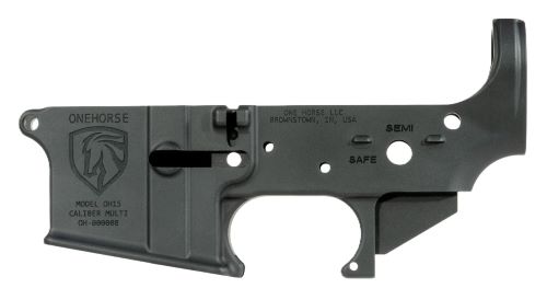 ONE HORSE AR15 STRIPPED LOWER – RECEIVER ALUMINUM BLACK