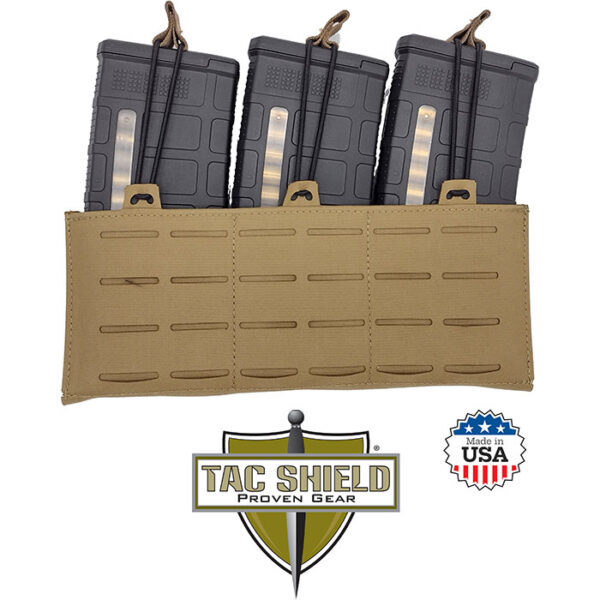 RZR Molle Speedload Rifle Magazine Pouch 6.8/7.62 Triple Coyote