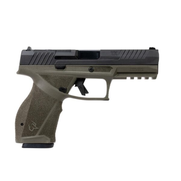 Taurus TX9 Full Size Handgun 9mm Luger 17rd Magazines(2) 4.5″ Barrel Matte/Slide OD Green/Frame