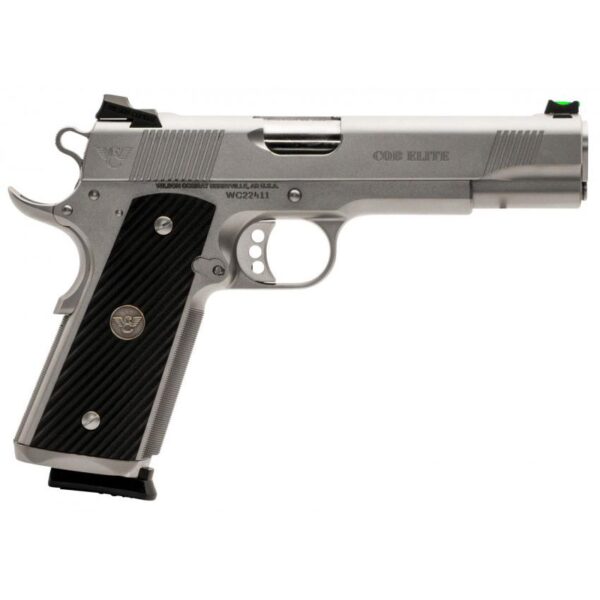 Wilson Combat CQB Elite Full-Size Handgun .45 Auto 8rd Magazines (2) 5″ Barrel Stainless Glass Bead Blast