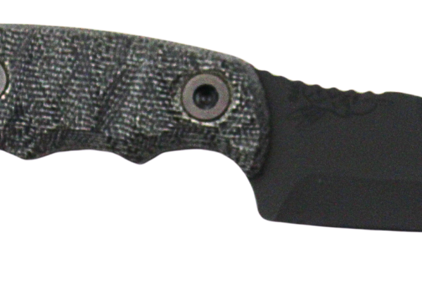 HALF FACE BLADES HUMINT 3″ BLADE, 8″OA, CPM S45VN STEEL, ARMOR BLK, GRY MICARTA GRIP