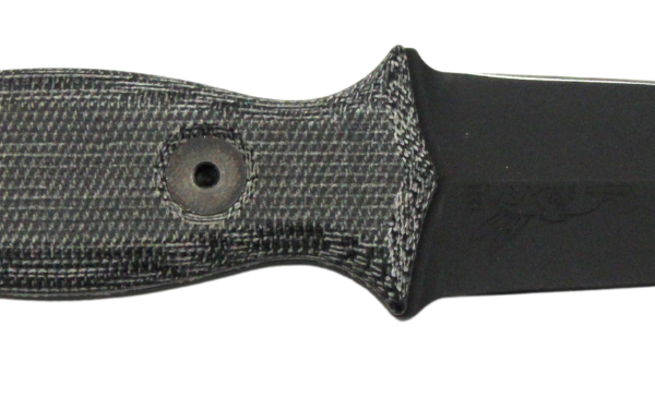 HALF FACE BLADES TRIDENT DAGGER 3″ BLADE, 6.75″ OA, S45VN STEEL, HRC60, ARMOR BLK, GRY MICARTA GRIP