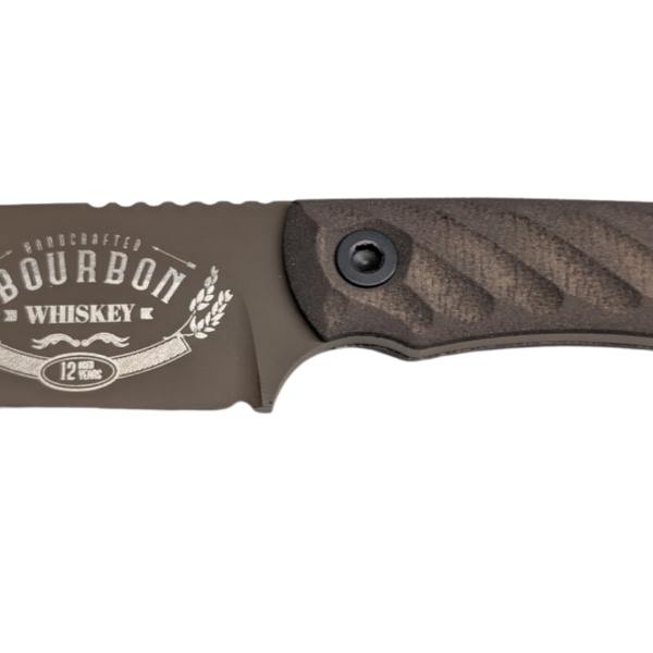 HALF FACE BLADES CAVNER JR BOURBON 3.5″ BLADE, 7.5″OA, S45VN MICARTA GRIP