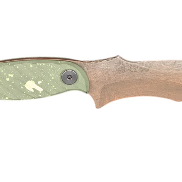 HALF FACE BLADES EXTREMIS DOOMSDAY 3.5″ BLADE, 7.5″OA, S45VN STEEL, MICARTA GRIP