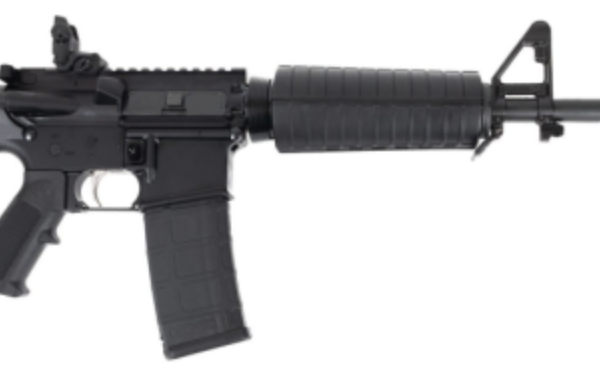 DPMS DR-15 M4 223REM RIFLE 16″ CLASSIC HG, BLACK A2 POST, MAGPUL REAR 1-30RD