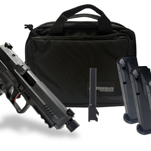 CANIK METE SFT TAC BUNDLE 3-18RD MAG 1-4.5″ BRL 1-5″ THREADED BRL W/ RANGE BAG