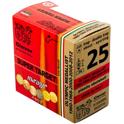 MIRAGE SUPER TARGET T1 12GA 2-3/4” 1OZ #9 SHOT 250/CASE