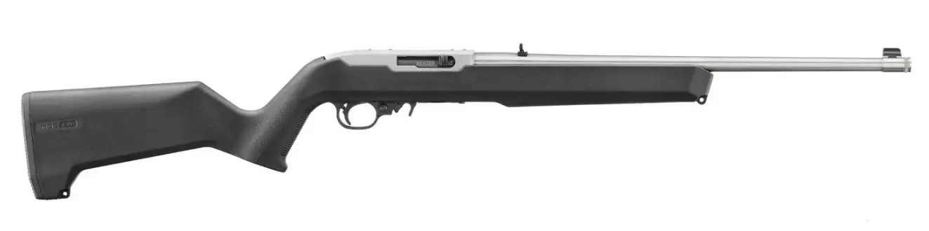 RUGER 10/22 22LR RIFLE 18.5" T.B. STAINLESS, MOE-X22 STOCK, BX-TRIGGER, 1-10RD
