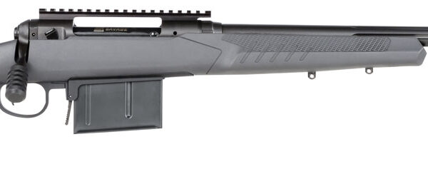 Savage Arms 57489 110 Tactical Full Size 300 Win Mag 5+1 24″ Matte Black Heavy Threaded Barrel, Matte Black Picatinny Rail Carbon Steel Receiver, Adj AccuStock Matte Gray Synthetic Stock, Right Hand
