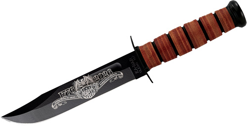 KA-BAR UTILITY KNIFE 7″ 250TH – USA COMMEMORATIVE & SHEATH