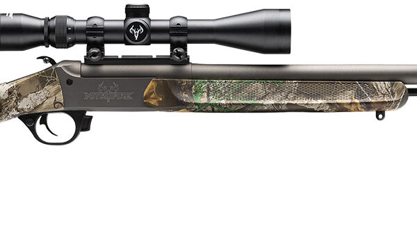 Traditions CR5841104421 NitroFire w/Scope 50 Cal 209 Primer 26″ Gray Cerakote Fluted & Tapered Barrel, Drilled & Tapped Receiver, Realtree Edge Fixed Synthetic Stock, 3-9x40mm Duplex