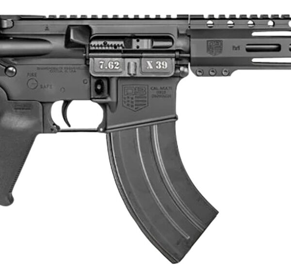 Diamondback DB1915O001 DB15  7.62x39mm 28+1 10″, Black, Carbon Lower, 9″ M-LOK Handguard, Padded Buffer Tube, Magpul Grip
