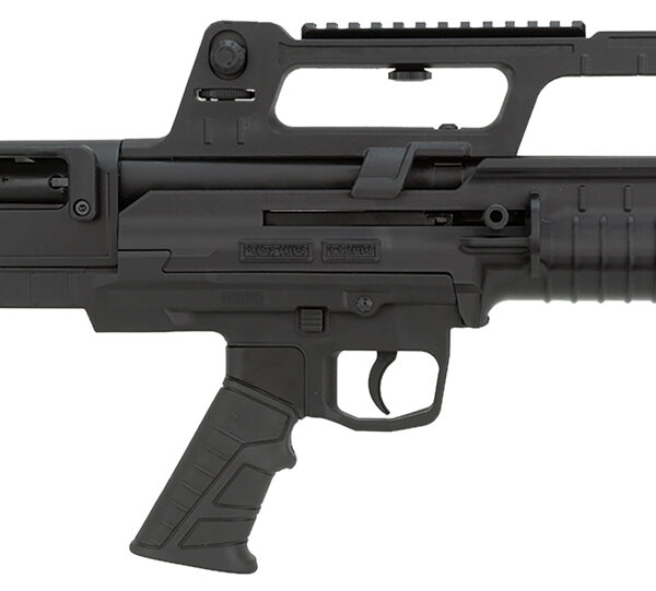 Escort HEBA12180001 BullTac SA 12 Gauge Semi-Auto 3″ 5+1 18″ Black Stainless Steel Barrel, Black Aluminum/Polymer Receiver w/Picatinny Rail, Black Bullpup Synthetic Stock, Black Grip
