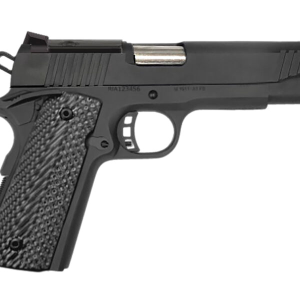 Rock Island 57180 GI  10mm 8+1 5″ Matte Black Steel Barrel, Optic Cut/Serrated Steel Slide, Steel Frame, Black Rubber Grip