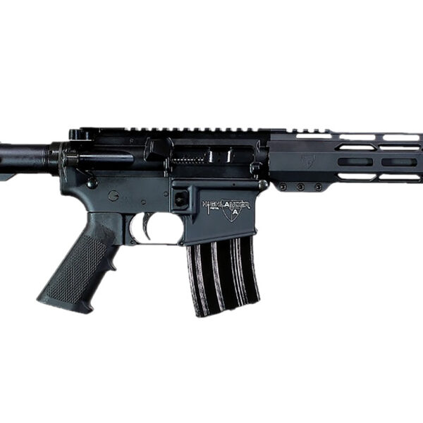 Alexander Arms PHI50ST Highlander  50 Beowulf 7+1 12″ Black Fluted Threaded Barrel, Black Anodized Picatinny Rail Receiver, SB Tactical SBA3 Brace, Black Ergo Grip