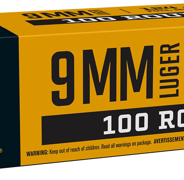 Browning Ammo B9MM124VP9mm  Luger 124gr Full Metal Jacket 100 Per Box/10 Case *Value Pack