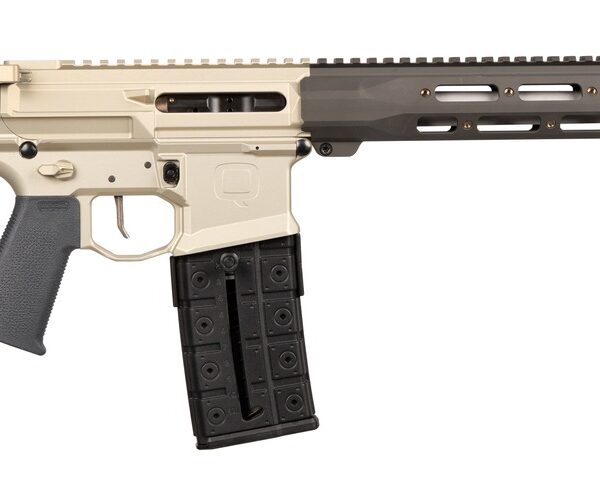 Q LLC  Honey Badger *CA Compliant 5.56 NATO 16″ Clear Anodized Cerakote Aluminum Receiver w/Picatinny Rail, M-LOK Handguard, Black Polymer Stock, Black Polymer Grip