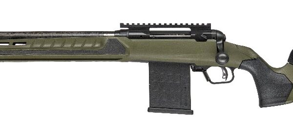 Savage Arms 32940 110 UltraLite Predator 22 ARC 10+1 18″ Carbon Fiber Barrel, Arca Rail Forend, Hunter Green AccuStock w/AccuFit V2 Synthetic Stock, Left Hand