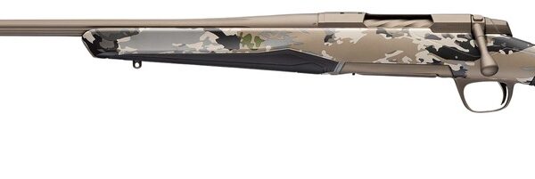 Browning 036125218 X-Bolt 2 Speed Full Size 308 Win 4+1 22″ Smoked Bronze Cerakote Fluted Threaded Barrel & Steel Drilled & Tapped Receiver, Ovix Camo w/Black Overmold Adj Vari-Tech Synthetic Stock, L