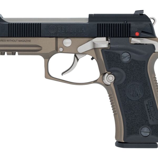 Langdon Tactical Tech 80X32ZCBBN Beretta Cheetah 80X 32 ACP 12+1 3.90″ Inox Steel Barrel, Black Bruniton Carbon Steel Optic Ready/Serrated Slide, Bronze Cerakote Aluminum Frame w/Picatinny Rail, Textu
