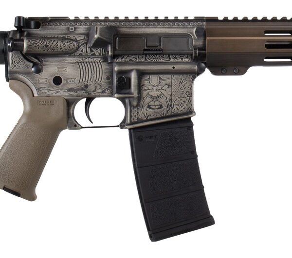 Shark Coast Tactical SCC07527VIK-P Viking 5.56 NATO 30+1 10.50″ Black Nitride Threaded Barrel, Aluminum Receiver w/Picatinny Rail, M-LOK Handguard, Polymer SB Tactical SBA3 Brace, Magpul MOE Grip, Rig