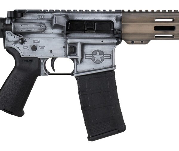 Shark Coast Tactical SCC07534WHOG-P Warthog 5.56 NATO 30+1 10.50″ Black Nitride Threaded Barrel, Aluminum Receiver w/Picatinny Rail, M-LOK Handguard, Polymer SB Tactical SBA3 Brace, Magpul MOE Grip, R